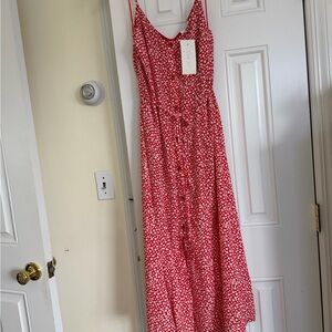 knee length dresses for ladies LILLIAN MIDI DRESS WITH LACE main image 1